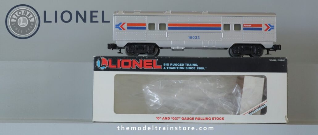 Lionel 16033 Amtrak Baggage - SKU6007L - themodeltrainstore.com