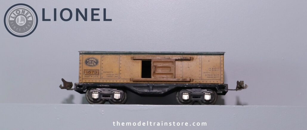 Lionel 1679 Box Car - SKU0503L - themodeltrainstore.com Lionel 1679 Box Car - SKU0503L - themodeltrainstore.com
