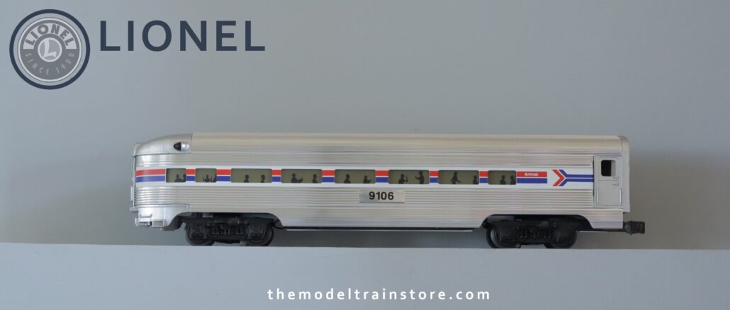 Lionel 19106 Amtrak Observation - SKU6206L - themodeltrainstore.com Lionel 19106 Amtrak Observation - SKU6206L - themodeltrainstore.com