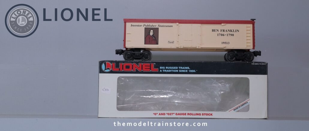 Lionel 19513 Ben Franklin Reefer - SKU6304L - themodeltraintore.com Lionel 19513 Ben Franklin Reefer - SKU6304L - themodeltraintore.com