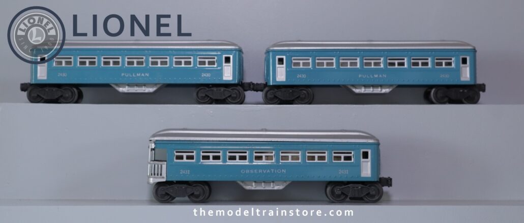 Lionel 2430, 2430, 2431 Passenger Set - SKU1503L - themodeltrainstore.com Lionel 2430, 2430, 2431 Passenger Set - SKU1503L - themodeltrainstore.com