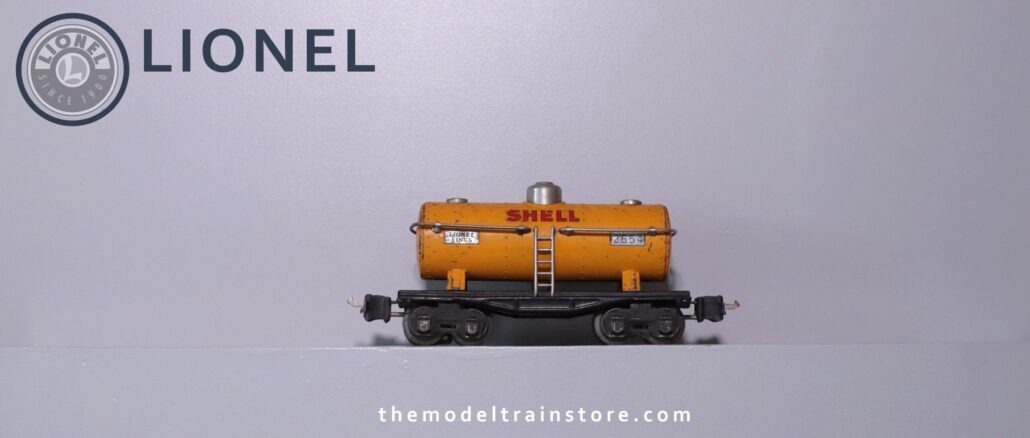 Lionel 2654 Shell Tank - SKU0714L - themodeltrainstore.com Lionel 2654 Shell Tank - SKU0714L - themodeltrainstore.com