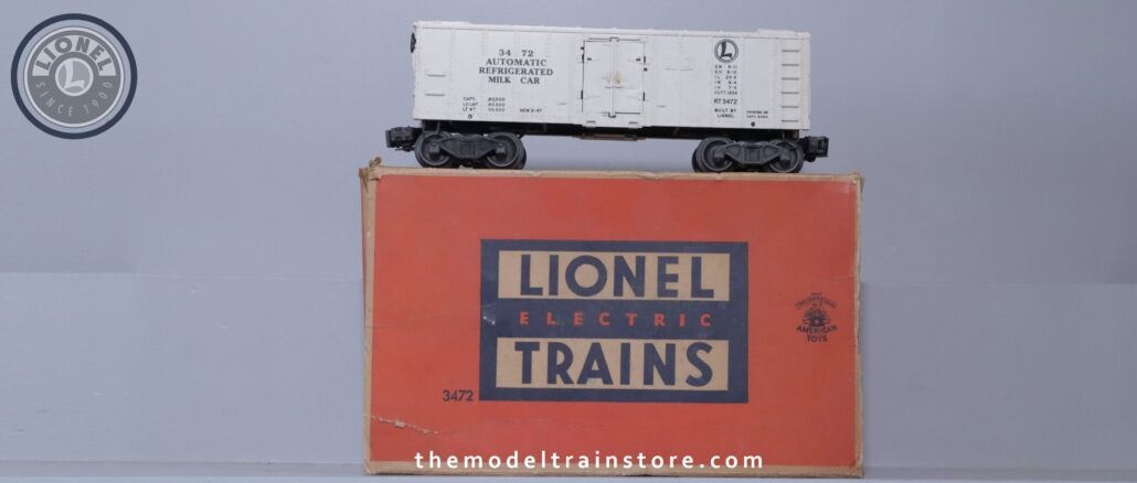 Lionel 3472 Operating Milk Car - SKU2604L - themodeltrainstore.com Lionel 3472 Operating Milk Car - SKU2604L - themodeltrainstore.com