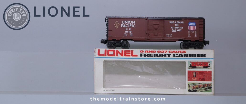Lionel 9419 UP Box Car - SKU6311L - themodeltrainstore.com Lionel 9419 UP Box Car - SKU6311L - themodeltrainstore.com