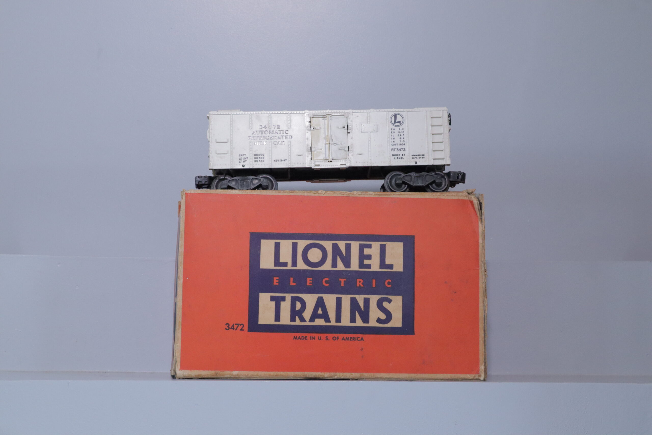 Lionel 3472 Operating Milk Car - SKU2604L - themodeltrainstore.com