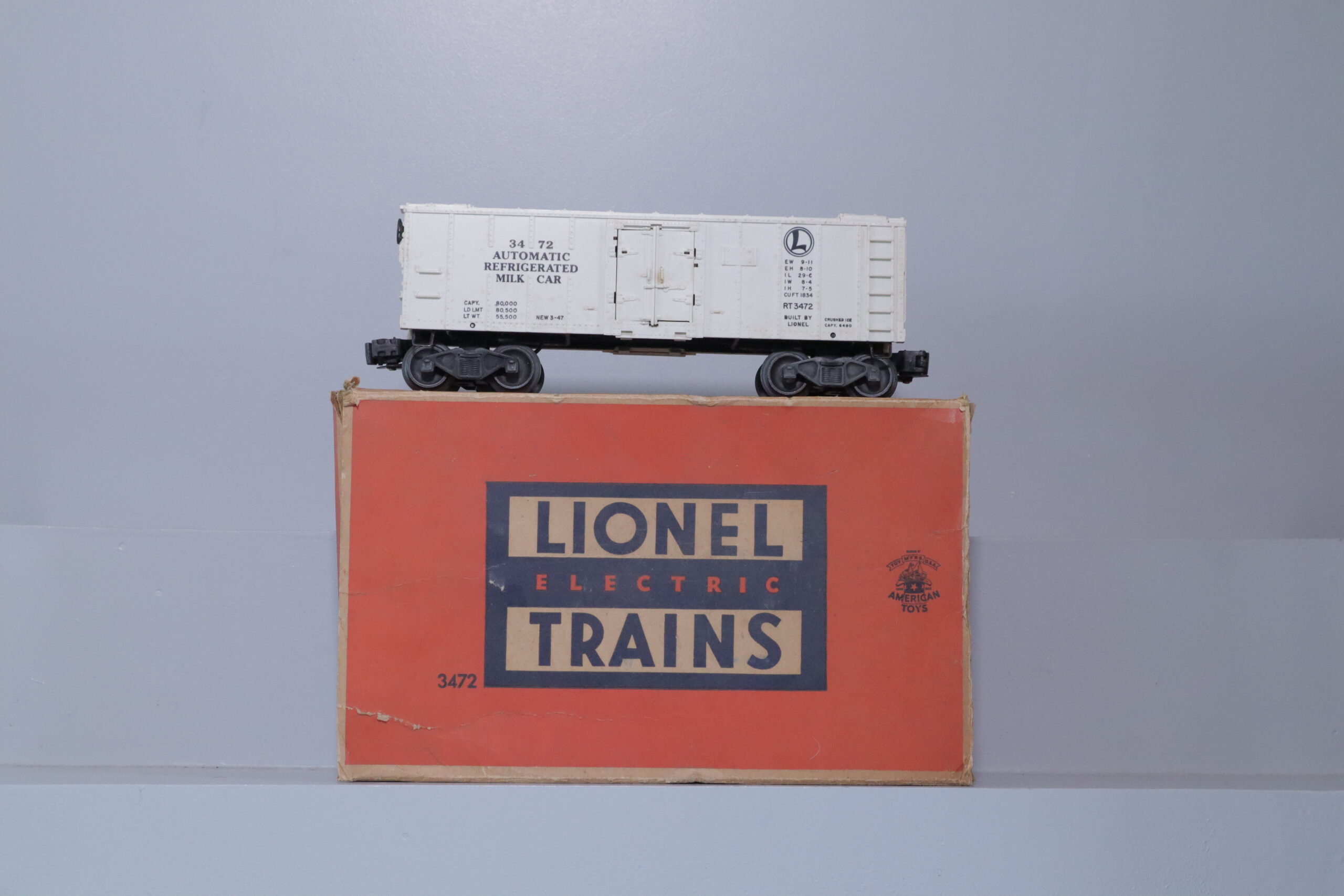 Lionel 3472 Operating Milk Car - SKU2604L - themodeltrainstore.com