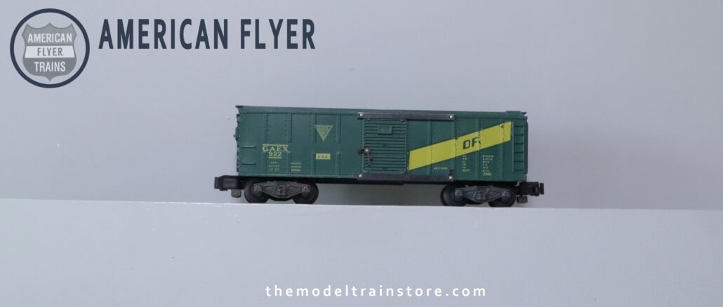 American Flyer 922 GAEX Box Car - SKU0923AF - themodeltrainstore.com American Flyer 922 GAEX Box Car - SKU0923AF - themodeltrainstore.com