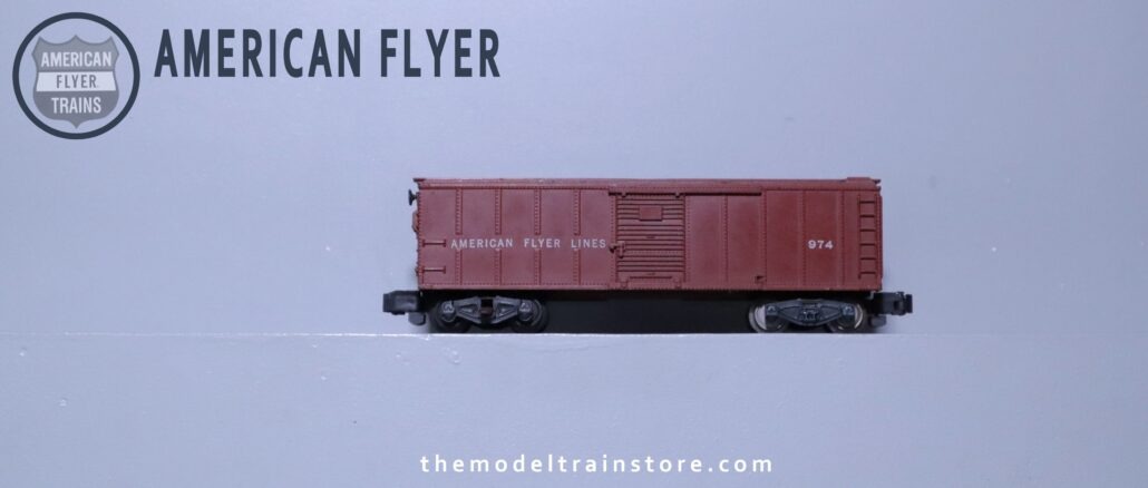 American Flyer 974 Operating Merchandise Car - SKU1607AF - themodeltrainstore.com American Flyer 974 Operating Merchandise Car - SKU1607AF - themodeltrainstore.com
