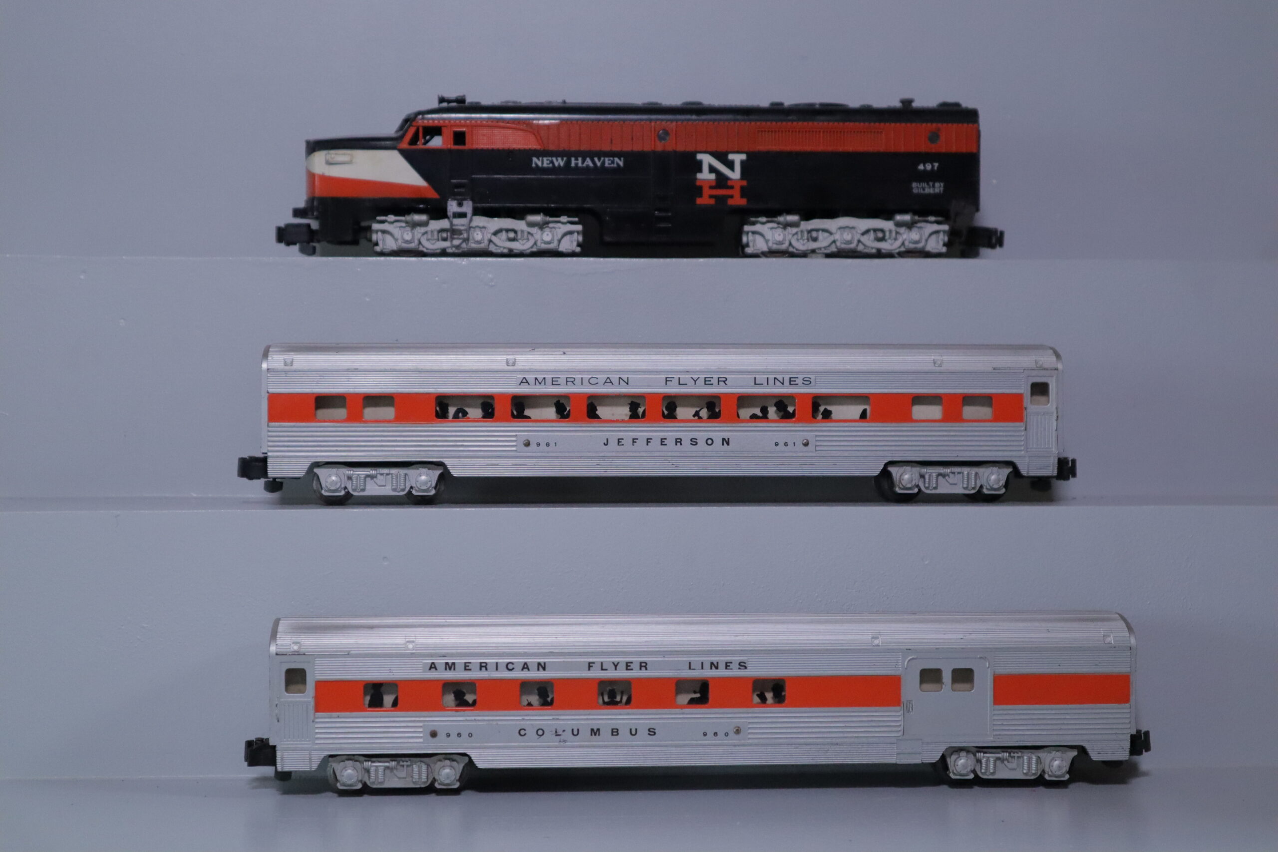 American Flyer 497 Diesel & Passenger Set - SKU1004AF - themodeltrainstore.com