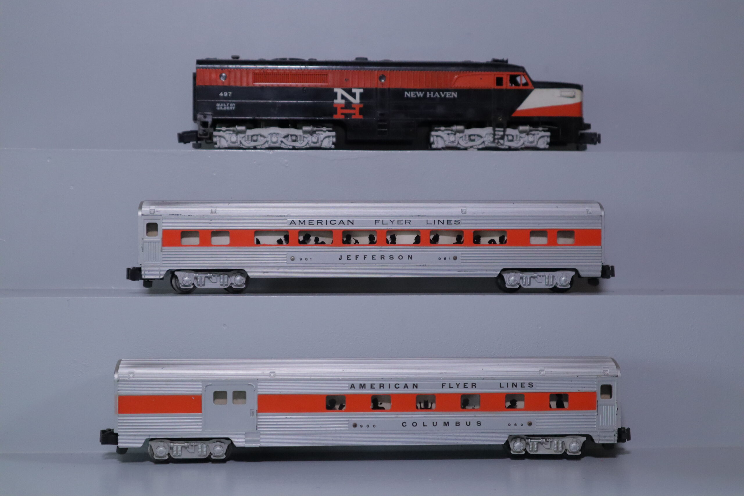 American Flyer 497 Diesel & Passenger Set - SKU1004AF - themodeltrainstore.com